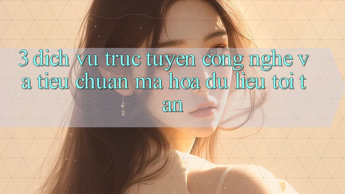 3. Dịch vụ trực tuyến công nghệ và tiêu chuẩn mã hóa dữ liệu tối tân 3. Dịch vụ trực tuyến công nghệ và tiêu chuẩn mã hóa dữ liệu tối tân
