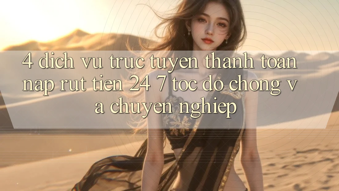 4. Dịch vụ trực tuyến thanh toán nạp - rút tiền 24/7: Tốc độ chóng và chuyên nghiệp