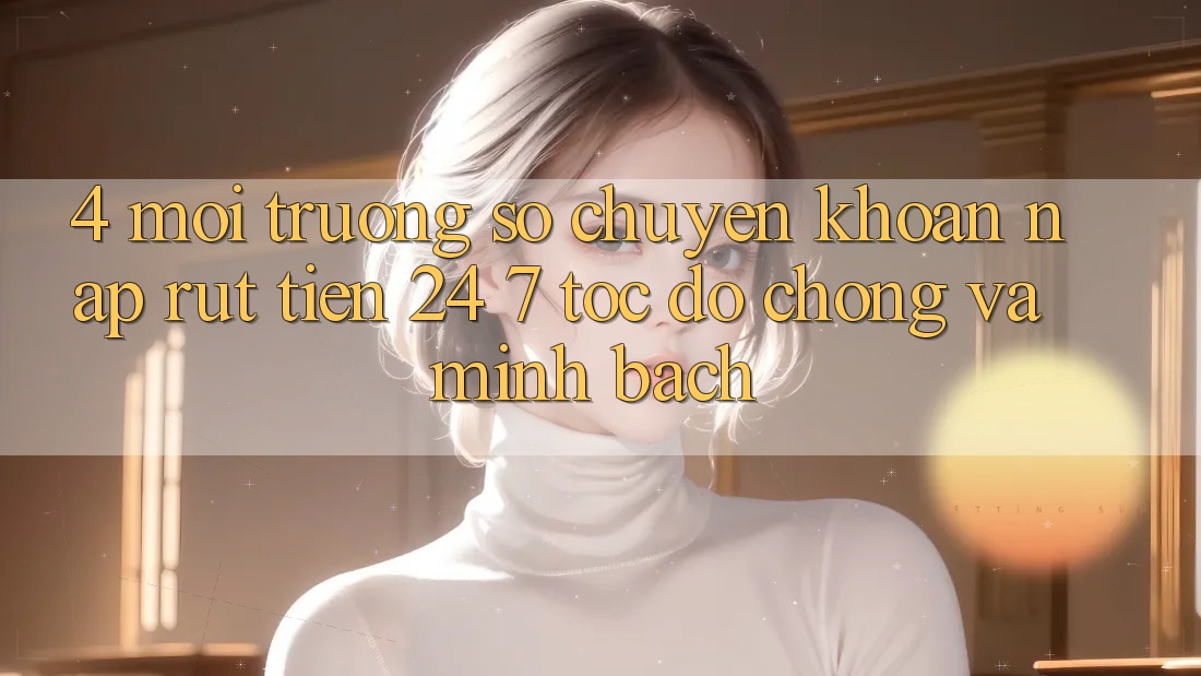 4. Môi trường số chuyển khoản nạp - rút tiền 24/7: Tốc độ chóng và minh bạch 4. Môi trường số chuyển khoản nạp - rút tiền 24/7: Tốc độ chóng và minh bạch