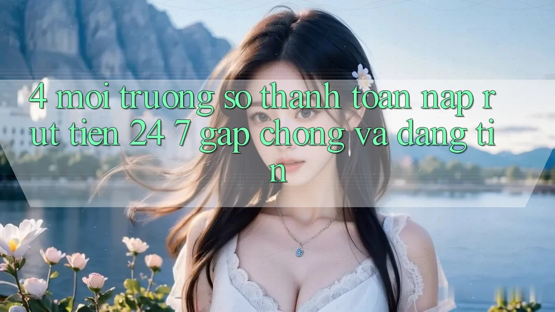 4. Môi trường số thanh toán nạp - rút tiền 24/7: Gấp chóng và đáng tin 4. Môi trường số thanh toán nạp - rút tiền 24/7: Gấp chóng và đáng tin