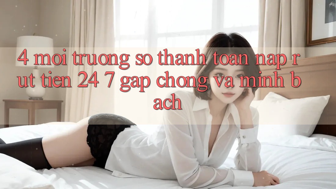 4. Môi trường số thanh toán nạp - rút tiền 24/7: Gấp chóng và minh bạch