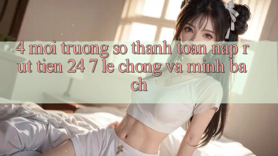 4. Môi trường số thanh toán nạp - rút tiền 24/7: Lẹ chóng và minh bạch 4. Môi trường số thanh toán nạp - rút tiền 24/7: Lẹ chóng và minh bạch