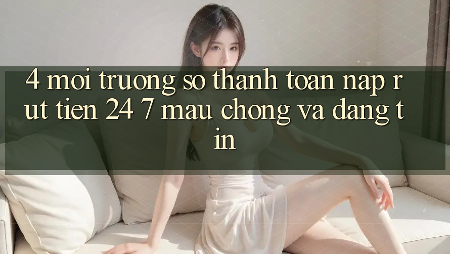 4. Môi trường số thanh toán nạp - rút tiền 24/7: Mau chóng và đáng tin 4. Môi trường số thanh toán nạp - rút tiền 24/7: Mau chóng và đáng tin