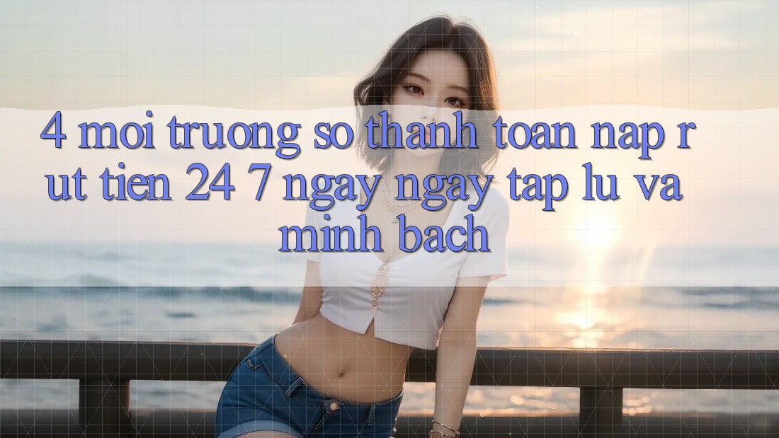 4. Môi trường số thanh toán nạp - rút tiền 24/7: Ngay ngay tắp lự và minh bạch
