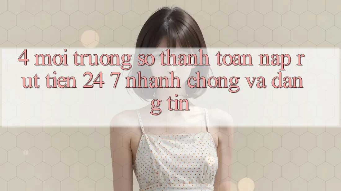 4. Môi trường số thanh toán nạp - rút tiền 24/7: Nhanh chóng và đáng tin