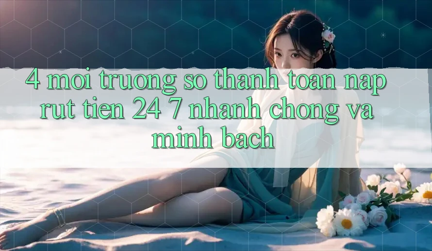 4. Môi trường số thanh toán nạp - rút tiền 24/7: Nhanh chóng và minh bạch