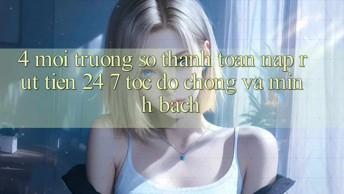 4. Môi trường số thanh toán nạp - rút tiền 24/7: Tốc độ chóng và minh bạch 4. Môi trường số thanh toán nạp - rút tiền 24/7: Tốc độ chóng và minh bạch
