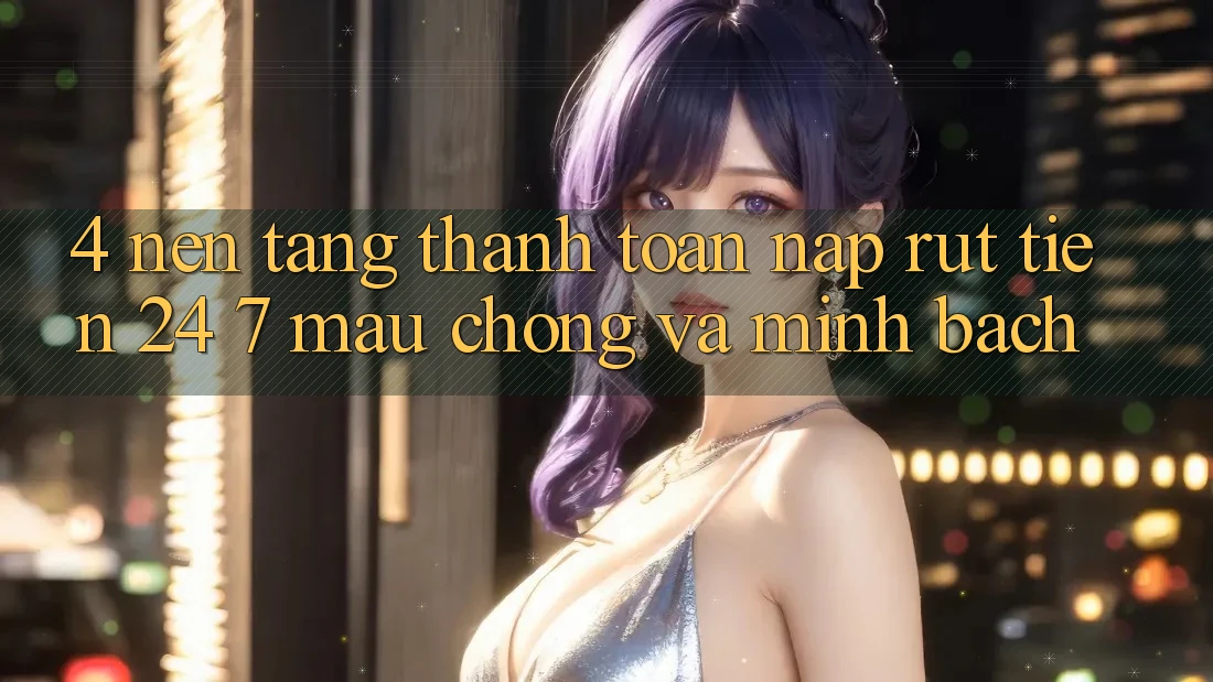 4. Nền tảng thanh toán nạp - rút tiền 24/7: Mau chóng và minh bạch 4. Nền tảng thanh toán nạp - rút tiền 24/7: Mau chóng và minh bạch