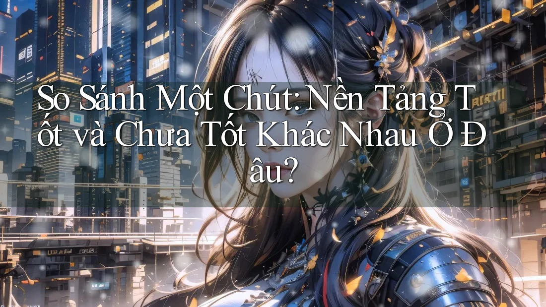 So Sánh Một Chút: Nền Tảng Tốt và Chưa Tốt Khác Nhau Ở Đâu?